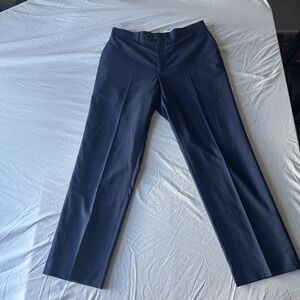 Ralph Lauren Dress Pants Trousers Men 34x30 Navy Blue Preppy Business Straight